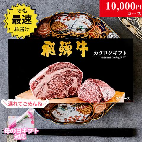 【遅れてごめんね!母の日 2026】飛騨牛カタログギフト 10,000円 (GAコース)